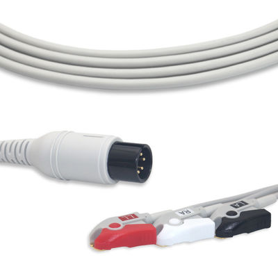 G3140P AHA ECG Trunk Cable 3 Lead Fixed Pinch CN101A Connector