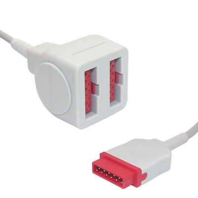 Compatibele de Adapterkabel B3072-07 van GE Marquette Dual Socket IBP